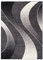 Carpeto Modern Teppich dunkelgrau 130 x 190 cm Wellen Muster Kurzflor Monaco Kollektion