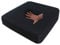 Orthopädisches Anti Dekubitus Gelschaum-Sitzkissen 40x40x5 cm – Made in Germany | Ergonomisch, druckentlastend & extra kompakt | RG60 (weich) | Schwarzer Bezug, waschbar & rutschfest