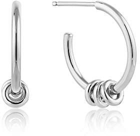 Ania Haie Damen-Creolen Modern Hoop Earrings 925er Silber One Size Silber 32014206