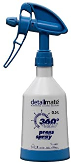 detailmate made by Kwazar Mercury Super PRO+ 360 Grad Sprühflasche 1 Liter, Double Action Trigger, hellblau