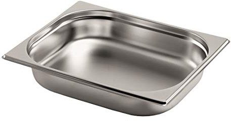 Gastro-Bedarf-Gutheil Gastronormbehälter GN Behälter 1/2 65 mm Tief stapelbar Edelstahl Geeignet für Chafing Dish, Bain Marie, Saladette