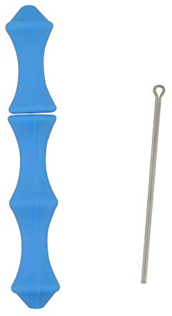 SHARROW 2Pcs Bogenschießen Silikon Finger Schutzfolie Fingerschutz Nockpunkt Finger Protector Tabs Weiches Silicagel Handschutz für Bogensport (Blue)