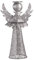 Amosfun Silberne Christbaumspitze Engel exquisit schimmernde Christbaumspitze Stern Baumspitze Weihnachtsbäume Topper Ornament für Zuhause Einkaufszentrum Weihnachtsbaum Dekor