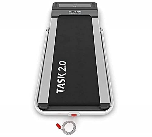 Bluefin Fitness Task 2.0 klappbares Laufband zum Gehen und Joggen für Zuhause | Walking Pad für den Heimgebrauch oder das Büro | 8km/h |Passt perfekt unter den Schreibtisch