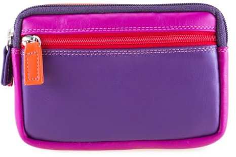 mywalit Unisex Double Zip Purse Accessory-Travel Wallet, Sangria Multi