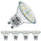EACLL Bombillas LED GU10 Blanco Neutro 4000K, 6.5W Equivalente 95W Halógena, Pack de 4, Focos Sin Parpadeo AC 230V, 715 Lúmenes 120° Spotlight, Lámparas Reflectoras Más Cortas no Regulables