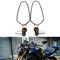 JMTBNO Lenkerendenspiegel Motorrad 7/8 22mm Lenkerspiegel Rückspiegel Seitenspiegel Spiegel Universal für Street Bike Moped Roller Scooter Quad Z650 Z750 Z900 CB125 CB650 MT07 MT09 MT10 (Gold)