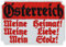 Österreich Aufnäher | Österreich - Meine Heimat, Meine Liebe, Mein Stolz | Aufbügler mit Stickerei - Austria Patch Bügelbild Applikation zum annähen/aufbügeln - 80x55mm