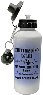 Borraccia in Alluminio Uomo Sport - Tutti nascono Uguali ma solo i migliori hanno la Pallanuoto nel DNA - Gadget Sport - Borraccia per Bevande - Gadget Regalo Uomo - Idea Regalo Uomo