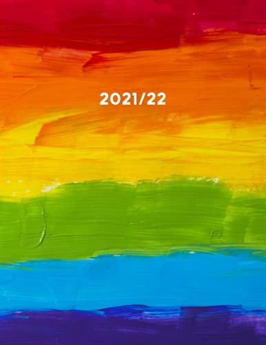 Lehrerkalender 2021 2022: Farbenfroher Kalender I A4 I 170 Seiten mit vielen Extras I 1 komplette Woche auf 2 Seiten I Designlinie Regenbogen LGBT I Ein unverzichtbares Hilfsmittel für alle Lehrkräfte