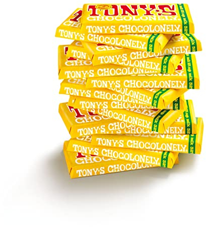 Tony's Chocolonely - Vollmilchschokolade mit Honig und Mandel-Nougat - Tafel Schokolade - 32% Kakao - 15 x 180 Gramm - Belgium Fairtrade Chocolate