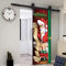 GSKBDQ Fototapete Türtapete Selbstklebend Weihnachts-Cartoon-Weihnachtsmann Türposter Abnehmbar Türfolie Poster Tapete 3D Kreative Türaufkleber Für Innentüren Wohnzimmer Schlafzimmer Küche Bad 77X200