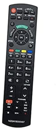 AULCMEET N2QAYB000487 Telecomando sostitutivo adatto per Panasonic 4K OLED 3D HDTV TX-P42ST30B TX-P42ST30E TX-P42GTN33 TX-P42GTS31 TX-P42GTX34 TX-P42ST30J TX-P42ST31B TX-P42ST32Y TX-P42GT30Y
