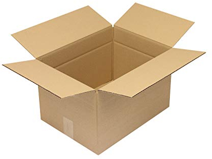 Verpackungsheld Wellpapp-Faltkarton 1-wellig, 400x300x250mm, Qual. 1.30C, braun, Fefco 0201, 500 Stück