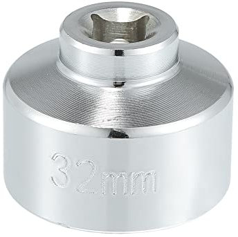 X AUTOHAUX 32mm Low Profile Oil Filter Wrench Cap Socket Remover Tools for Car