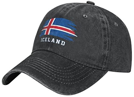 452 Damen Herren Baseballkappe Island Flagge Isländer Basecap Atmungsaktiv Baseball Kappen Leicht Abwaschbar Trucker Kappe Für Angeln Sport Draussen