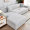WULTNICEW Sofabezug Sofaschoner Sofa Überzug 2 Sitzer, Stretch SofaÜberwurfe Pets Dog Couch überzug Sofaschutz, Ecksofa für L Form Erfordert Zwei Couchbezug(2SITZER, Hellgrau)