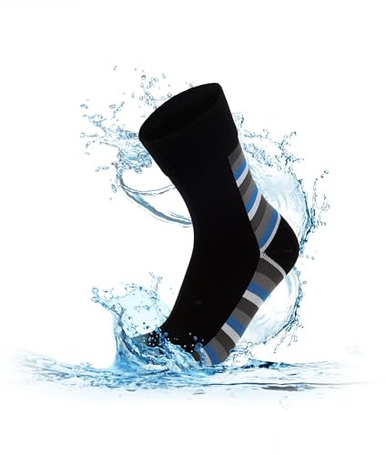 RANDY SUN Wasserdichte Socken Herren & Damen, Wasserfeste socken Atmungsaktiv Kältebeständig, Outdoor Wassersport Fahrrad Wandern Trail Rudern Skifahren Radfahren Wandern Golf 1 Paar