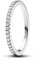 PANDORA Timeless Funkelnder Band-Ring aus Sterling Silber mit Cubic Zirkoniastein verziert, Größe: 54, 192999C01-54