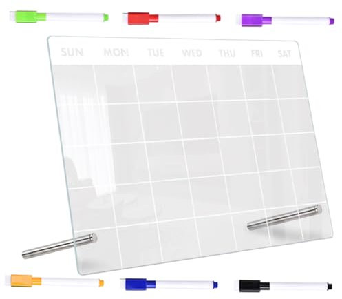 WOFASHPURET Acryl-memoboard Mit Stift Transparentes Acryl-nachricht-schreibtafel Haushaltsbedarf Schreibtafel Für Schreibtisch Memo-schreibtafel Für Studenten