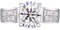 Skcess 18 Karat Weißgold Ring Frauen Weiß Moissanit Oval, Engagement Ring 4 Karat Ovaler Moissanit Ringe Frauen Größe 52 (16.6)