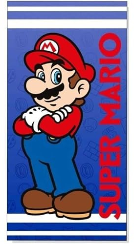 ARLIS Strandtuch Mario oder Badetuch Mario, 70 x 140 cm (Strandlaken Mario)