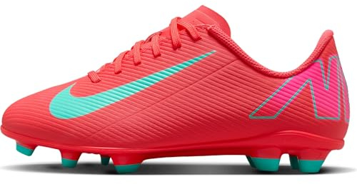 NIKE Unisex Kinder Jr. Mercurial Vapor 16 Club Sneaker, Ember Glow Aurora Green, 32 EU