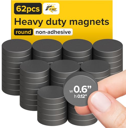 Magnete für Magnettafel 62 Stück Starke Magnete für Whiteboard, Kühlschrankmagnete – kleiner, starker Magnet, Hochleistungsmagnete