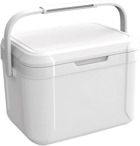 Camping Cooler 5L PU Small Cooler 76H Coooling ? 12H Warm Insulated Hard Lunch Box Hold 6 Cans Portable Ice Chest with Handle for Picnic Beach GrillCamping Mini Smal