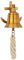 NKlaus Campana con supporto da parete in ottone anticato, 5,5 cm - nautico Retro Campana, Eleganza oceanica 16093