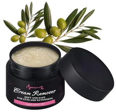 Beauty7 Lash Remover Cream 15g Eyelash Extension Remover Cream Professional Lash Extension Glue Removal Low Irritation Individual Lash Extension Remover