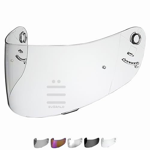 Kompatibel mit Shoei Xr1000 Visier - Multitec - Raid 2 - X Spirit 1 - Helmvisier Cx 1v Pinlock Ready - Anti-Kratzer und Anti-Beschlag (Klar)