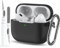 Black Case for Airpods Pro 2/1 Gen Case Cover for GILR Women, Compatible Airpods Pro 2nd/1st Generation Case, Soft Silicone Apple iPod Pro Gen Protective Cover Skin with Keychain Cleaner Pen, Black