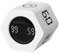 EooCoo Pomodoro Timer, Cubo Temporizador Giratorio 6 Caras - TDAH Time Timer con Sensor Gravedad, 1/5/10/30/60 Minutos Cuenta Atrás, Contador Ascendente de 99 min, Vibración & Modos Ajustables, Blanco