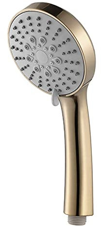 HCPGBGLBTF Brushed Gold Handheld High Pressure ABS Shower Head Water Saving Hand Shower Head 5 Function Rain Hand Held Shower shower head