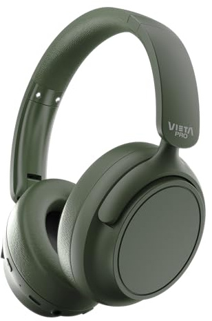Vieta Pro | Auriculares de Diadema Bluetooth con cancelación de Ruido híbrida, 50h de batería, Micrófono, Dual Pairing, Plegables y Ajustables. Cascos estéreo con USB-C Silence 4