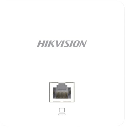 Hikvision DS-3WAP521-SI Wi-Fi 5, 1200 Mbit/s, Wandmontage, Dualband-Access Point, 2 Gigabit-LAN-Ports (1 PoE-Eingang), 802.11ac Wave 2, bis zu 50+ gleichzeitige Benutzer, Optimierung