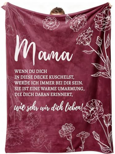 Mama Geburtstagsgeschenk, Beste Mama Geschenk Geburtstag Decke 150X200CM | Geschenke für Mama zum Geburtstag Weihnachten, Weihnachtsgeschenke Ostergeschenk Muttertagsgeschenk Mütter Frauen Decke