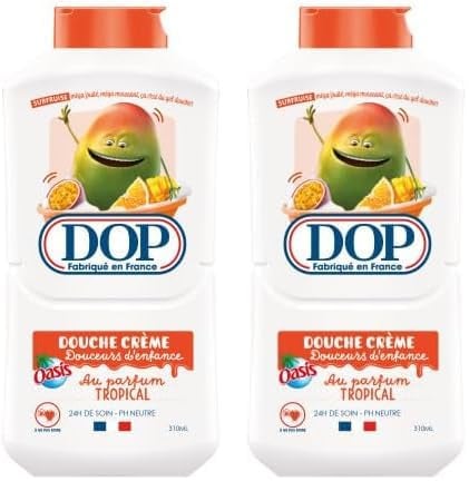 DOP Douche crème au parfum Tropical 310ml (Lot de 2)