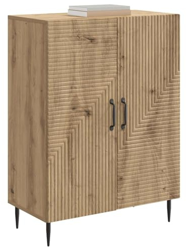 vidaXL Sideboard Artisan-Eiche 66 x 34,5 x 89,5 cm Holzwerkstoff, Wohnzimmer Aufbewahrung, Vintage Rechteck Anrichte, genug Platz, Holz Einheit für Essensbedarf