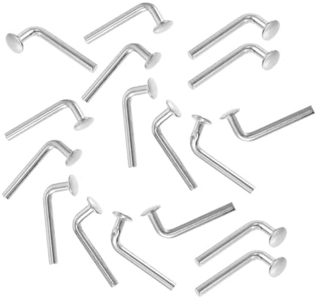 Goupilles de Sécurité en Fer, pour Rack à Palettes 50 Pièces Argenté | Haute Dureté, Surface Lisse sans Bavures, Anti-désengagement, pour Poutres et Rayonnage Industriel