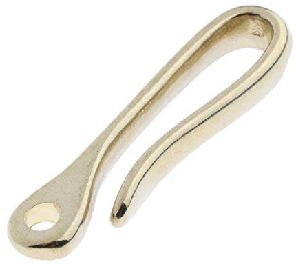 Wzmzjy Messing Feste U Form Haken Auto Schlüsselanhänger Schlüsselring Wallet Kette Tuch Kette, L