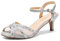 DREAM PAIRS Heels Sandals for Women Ankle Strap Low Kitten Wedding Shoe for Bride Party Dress,Size 6,Classic Silver,NINA-150