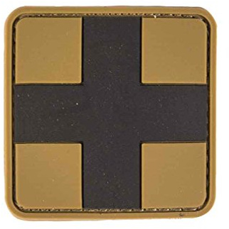 Mil-Tec Patch 3D First Aid PVC m. Klett Large