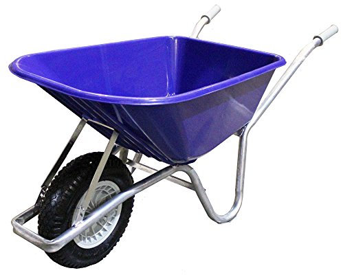 Burnhills 100Ltr Classic Blue Wheelbarrow