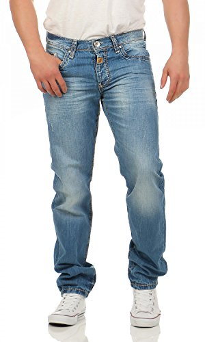 Cipo & Baxx - C-0838 A - Regular Fit - Dicke Naht - Herren Jeans Hose