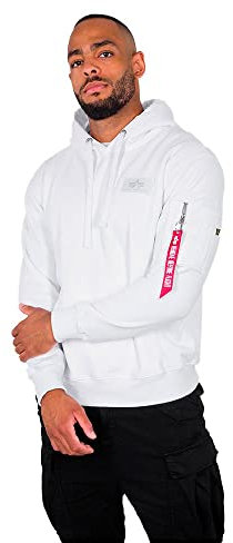 ALPHA INDUSTRIES Back Print Hoody Kapuzensweat für Herren White