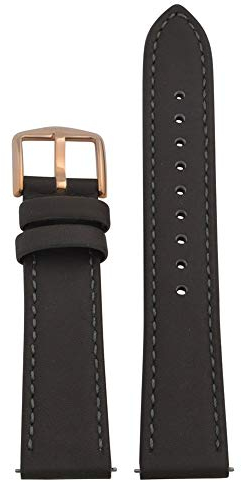 Fossil Uhrenarmband 18mm Leder Grau Uhrband ES-4245 / LB-ES4245