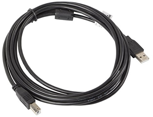 Lanberg CA-USBA-11CC-0030-BK USB 2.0 A-Stecker auf USB 2.0 B-Stecker Kabel mit Ferritenkern, 3m schwarz