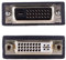 REY Adaptador DVI-I (24+5) Hembra a DVI-D (24+1) Macho, Señal Digital y Analógica